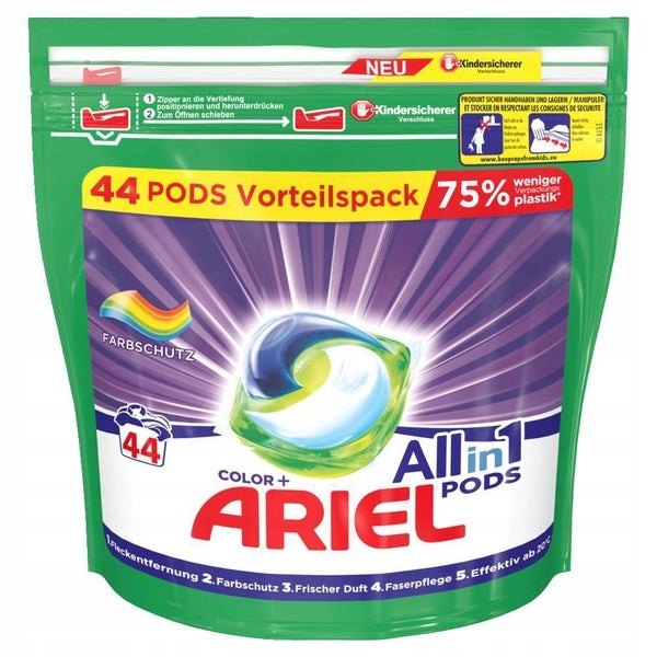Pracie kapsuly a tablety - Ariel Caps Gel Color 44 ks Nemecké struky