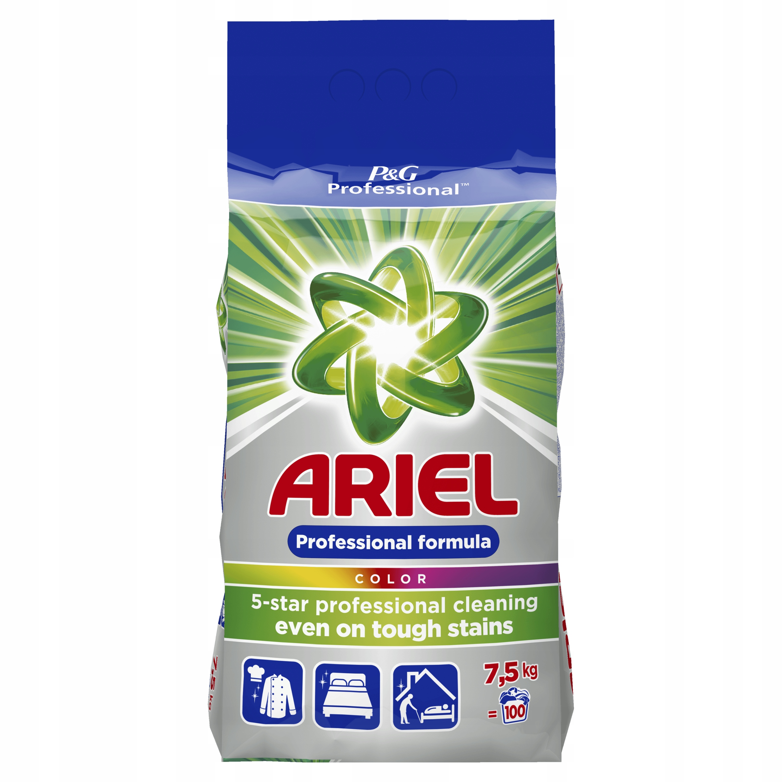 Prací prášok - Ariel umývanie práškovej farby 7,5 kg Professional