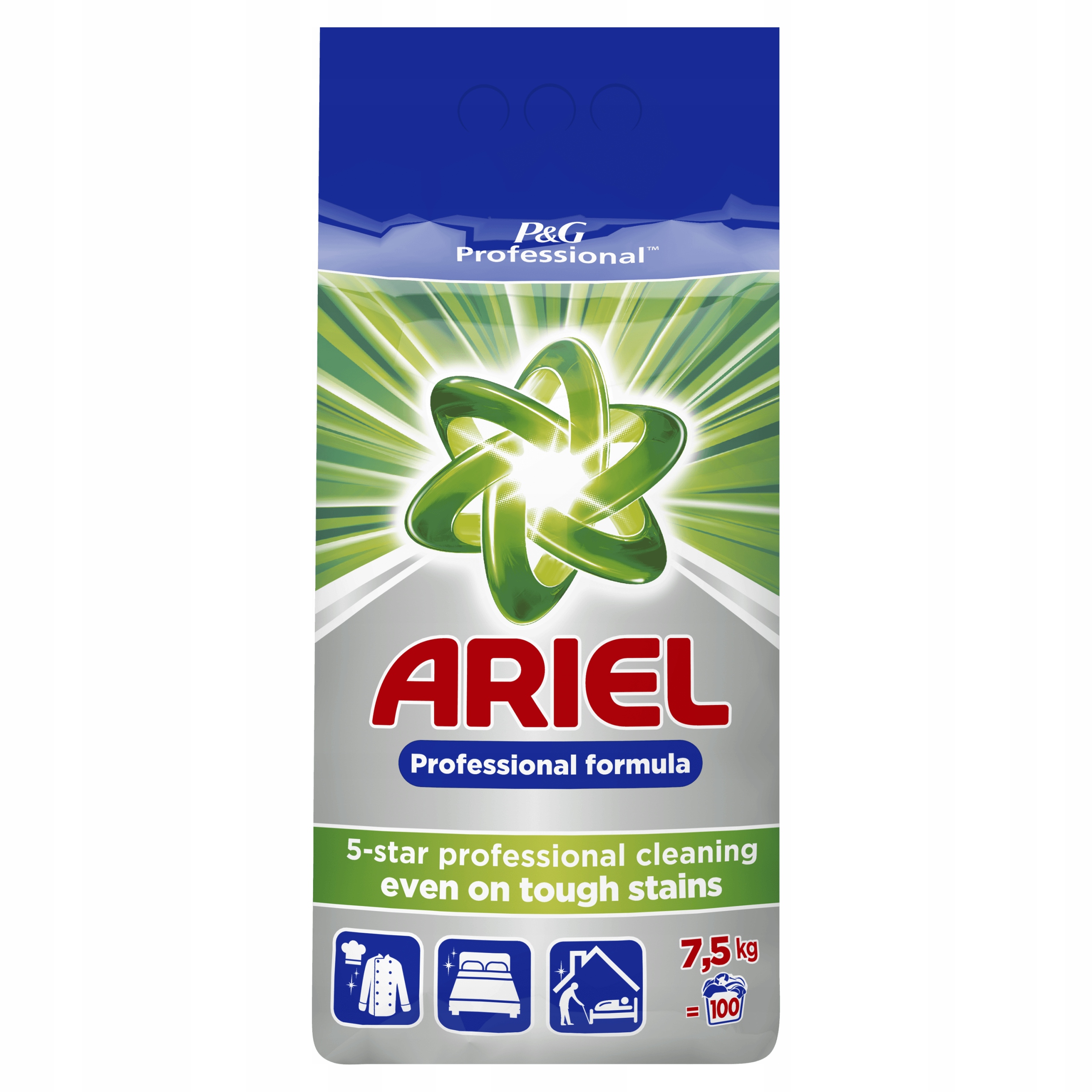 Prací prášok - Pravidelný prášok Ariel Biele 7,5 kg