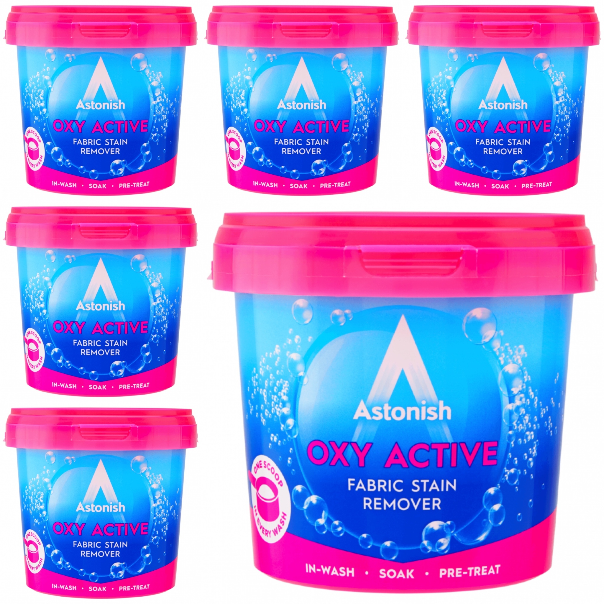 Odstraňovač škvŕn - Astonish Oxy Remover 6x500g - pripomienka