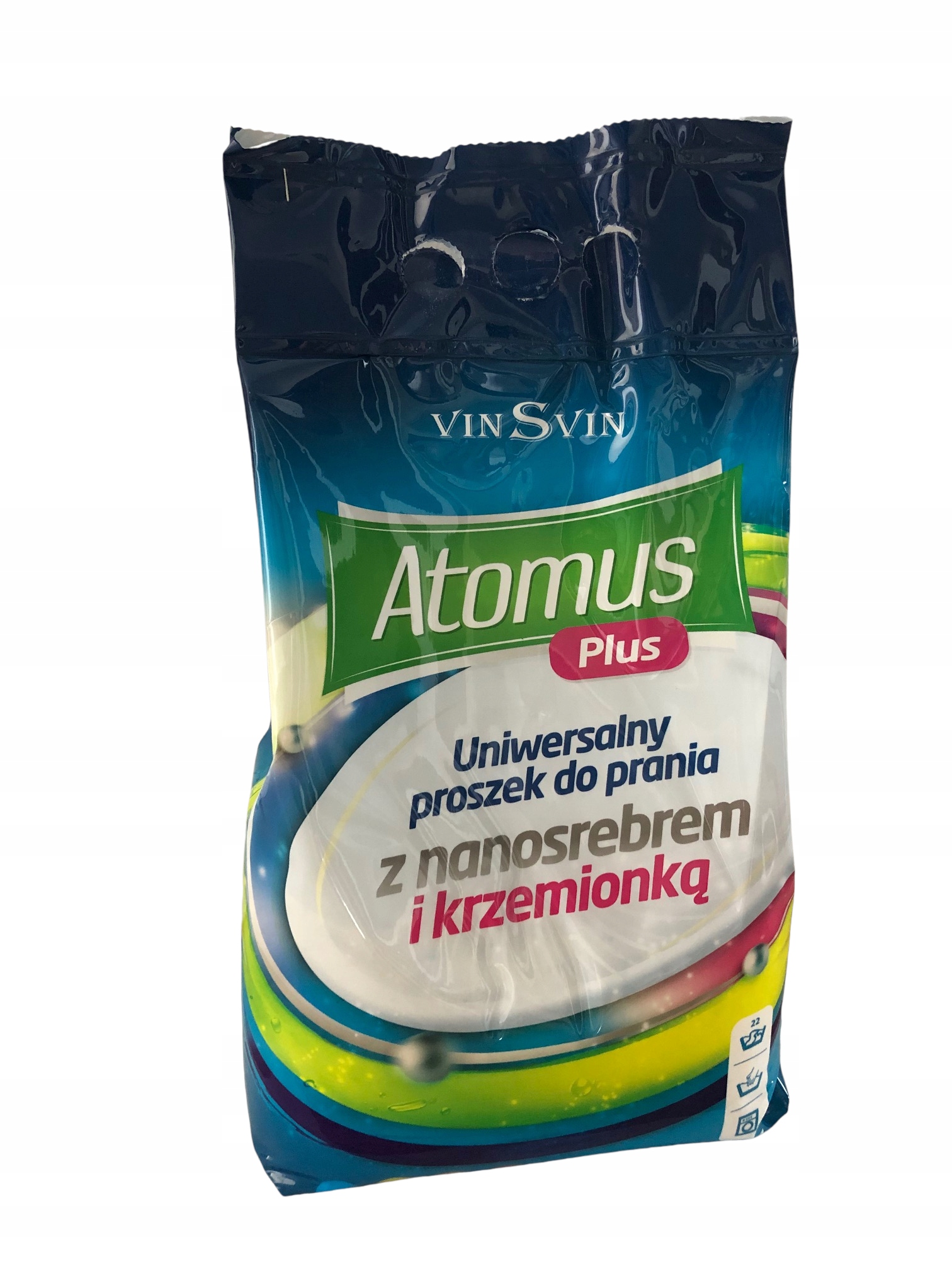 Prací  prášok - ATOMUS PLUS prášok s nanostrieborom a oxidom kremičitým 3.3