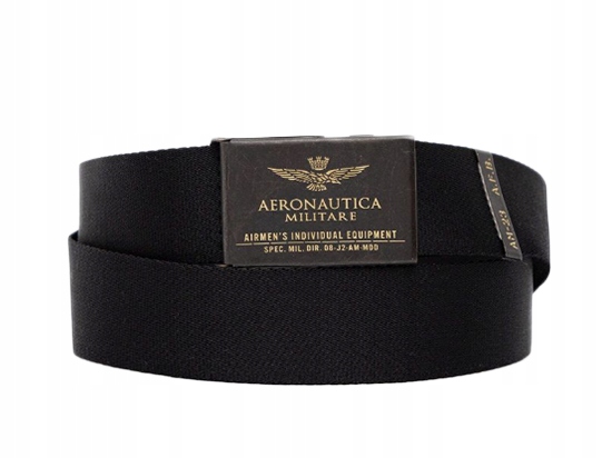 Opasok - Aeronautica Militare Black Belt - mužský produkt