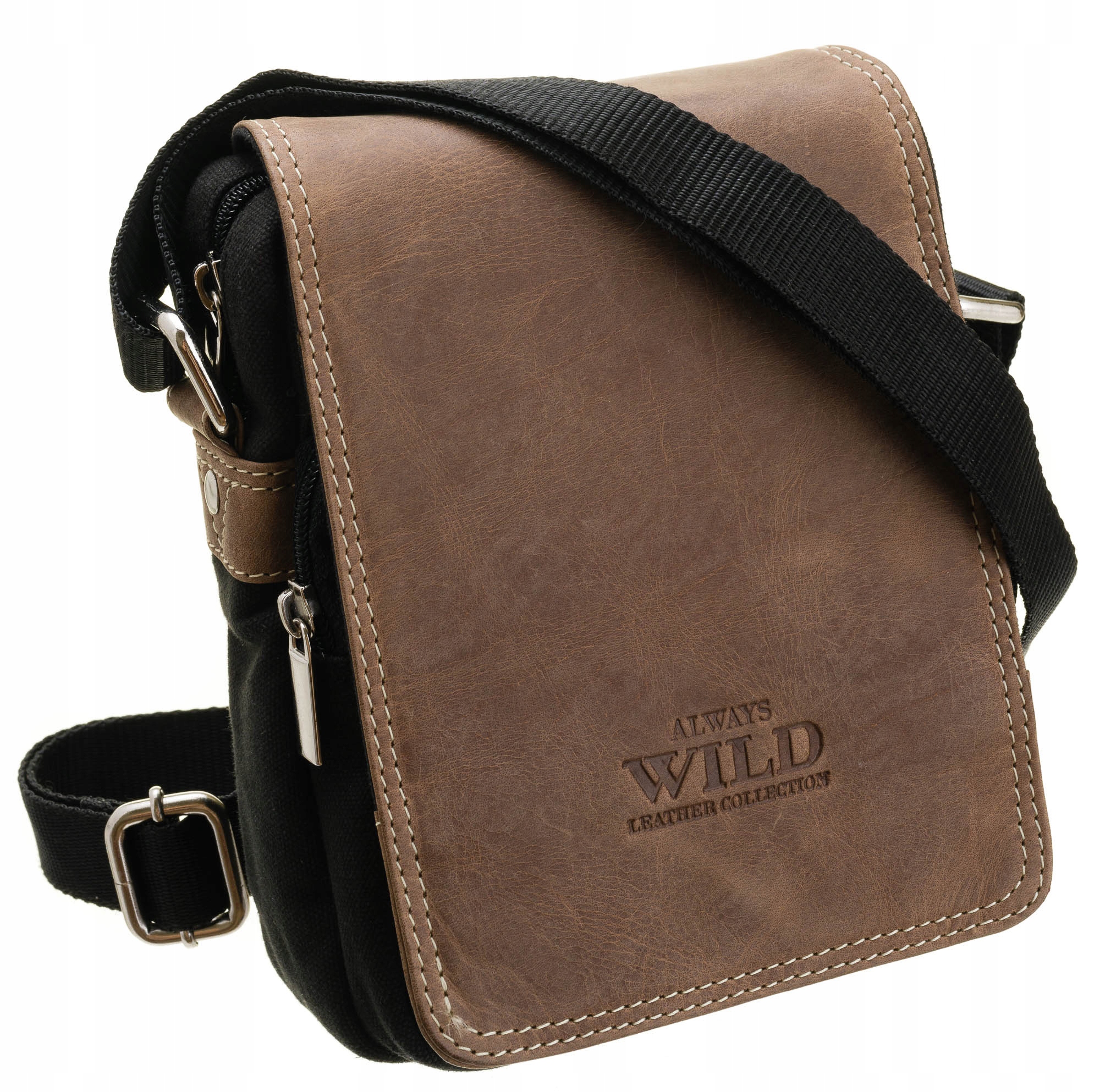 Messenger Bag Prírodná koža vždy divoká