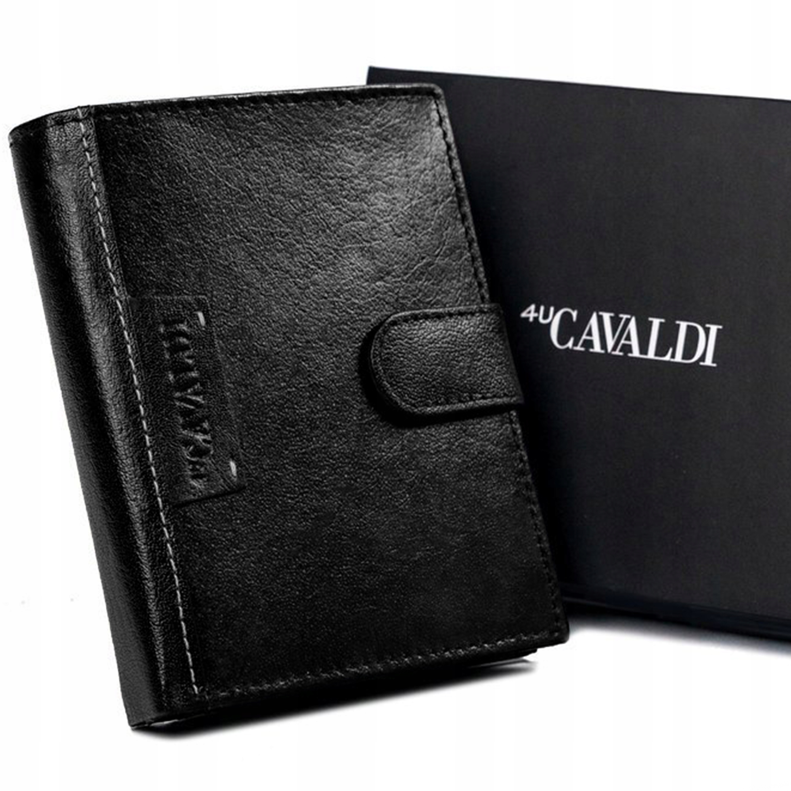 Peňaženka - Cavaldi Wallet Prírodná koža Čierna N4L-NAD-Box-1472 Bla-Men's Product