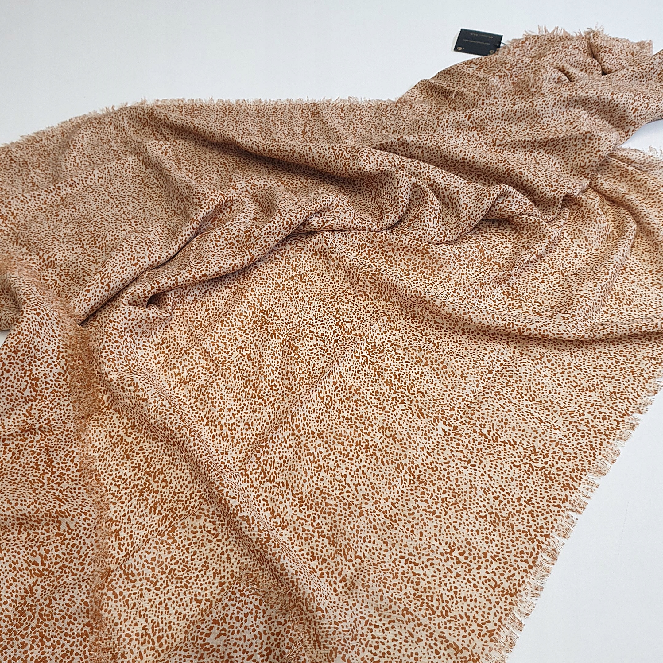 Šatka - Massimo Dutti 6313 béžová, hnedá šálka