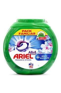 Pracie kapsuly a tablety - Ariel 45 umýva kapsuly 3v1 Efecto Suavizante