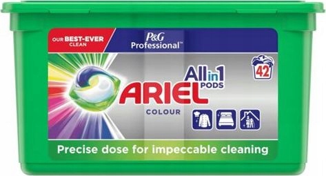 Pracie kapsuly a tablety - Ariel farebné umývanie kapsúl 42ks všetko v 1