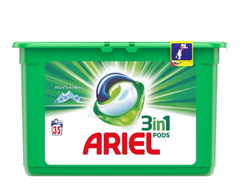 Pracie kapsuly a tablety - Ariel Kapsuki Kuorące Horské jar 3in1 35ks