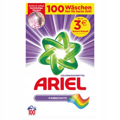 Prací  prášok - Ariel farebné umývanie prášku 100 umývanie de