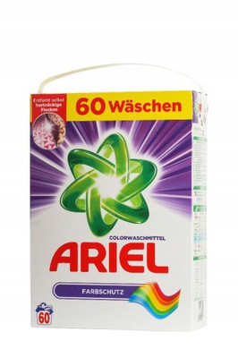 Prací  prášok - Ariel farebné umývanie prášku Farba 60 umývadiel