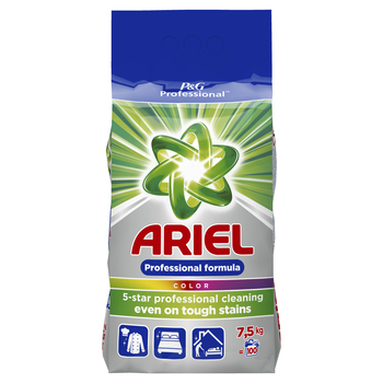 Prací  prášok - Ariel profesionálny farebný prášok 7.5kg 100 umývaní