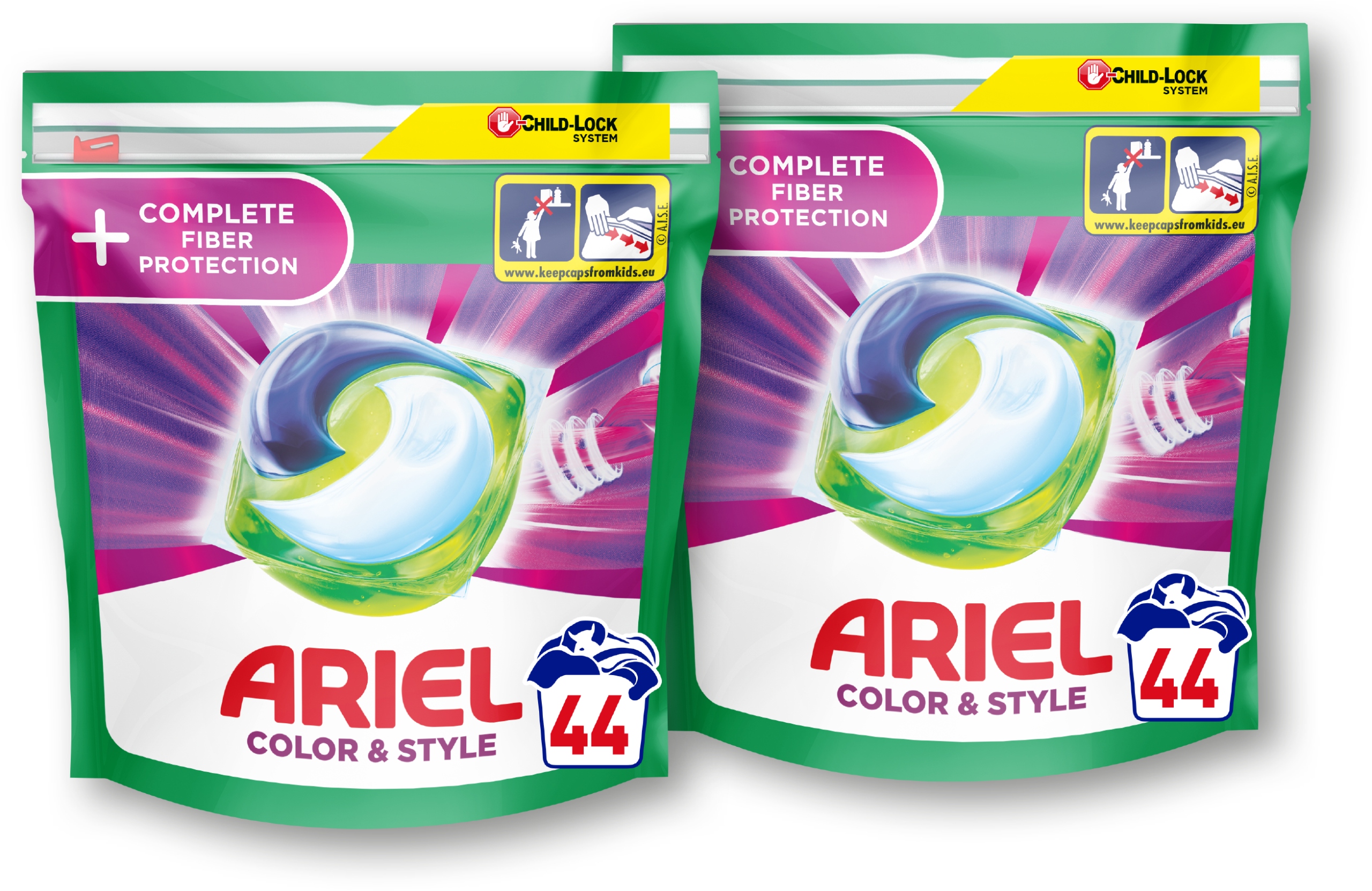 Pracie kapsuly a tablety - Ariel Kapsules na umývanie plus kompletné 2x44 ks