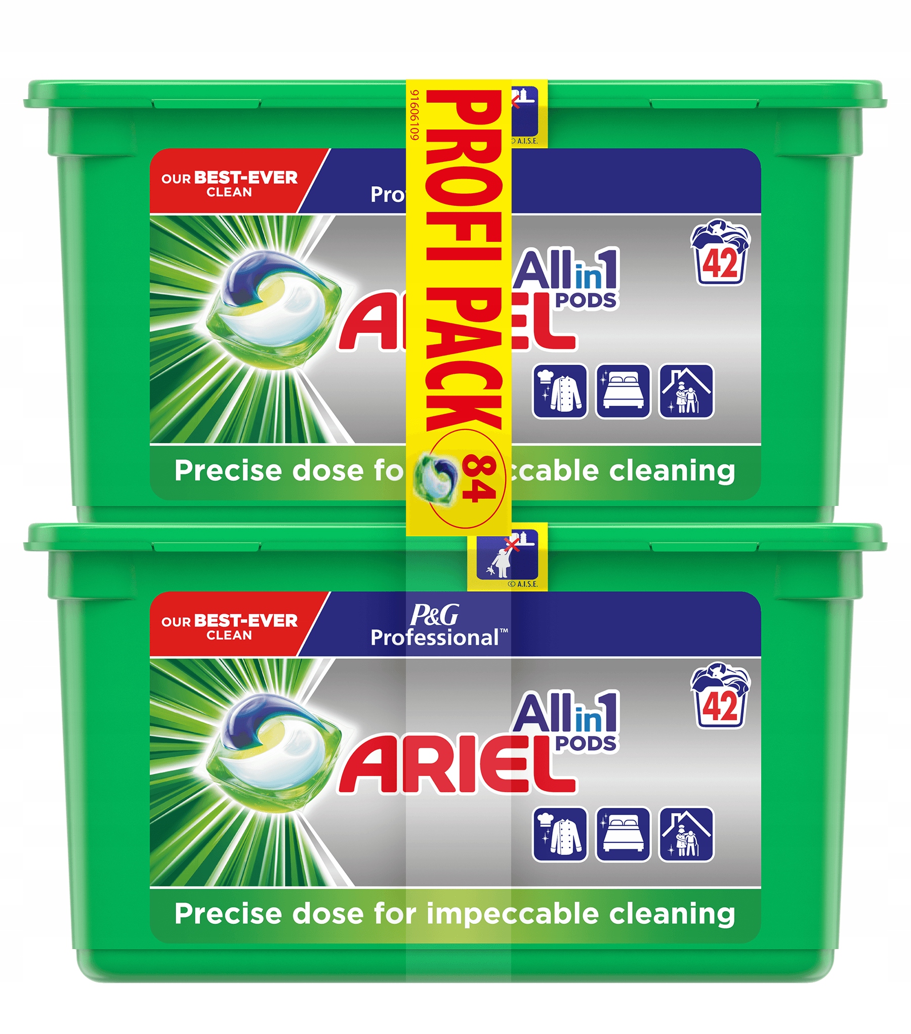Pracie kapsuly a tablety - Ariel Kapsules na umývanie pravidelných / bielych 84 ks