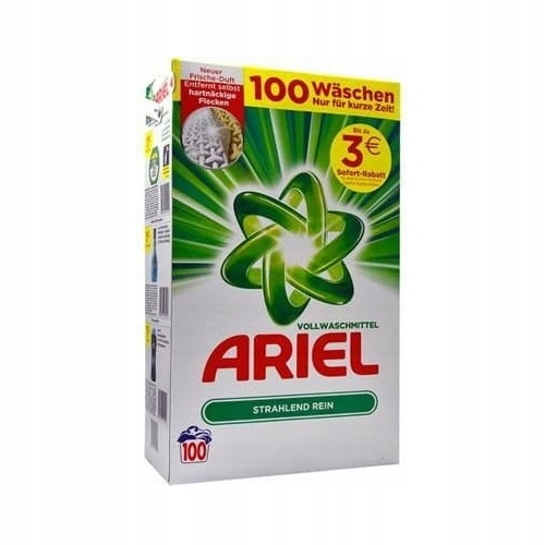 Prací prášok - Ariel biely prášok 100 umývanie 6,5 kg de