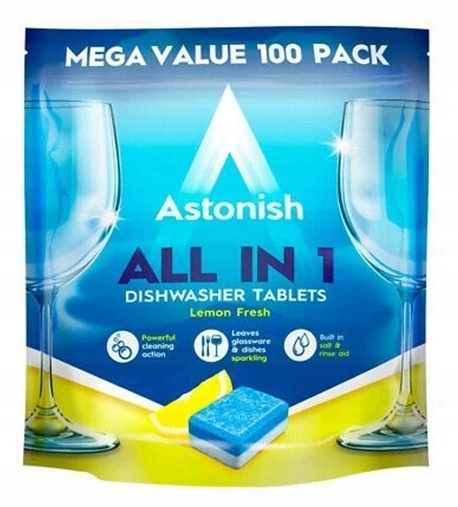 Astonish All v 1 100ks. Tablety umývačka riadu citrón