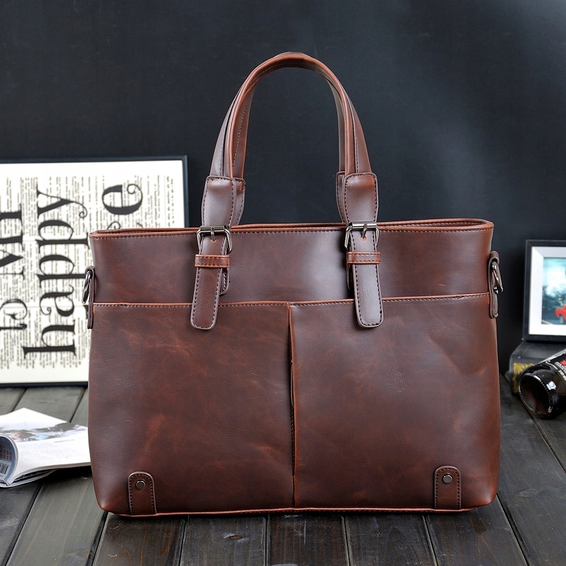 Auburn Tidog Crazy Horse Linked Fashion's Men's Bag