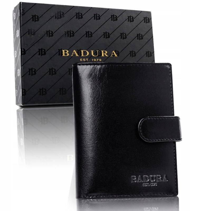 Peňaženka - Badura peňaženka prírodné zrno kožené hnedé po_m039br_ce - mužský produkt