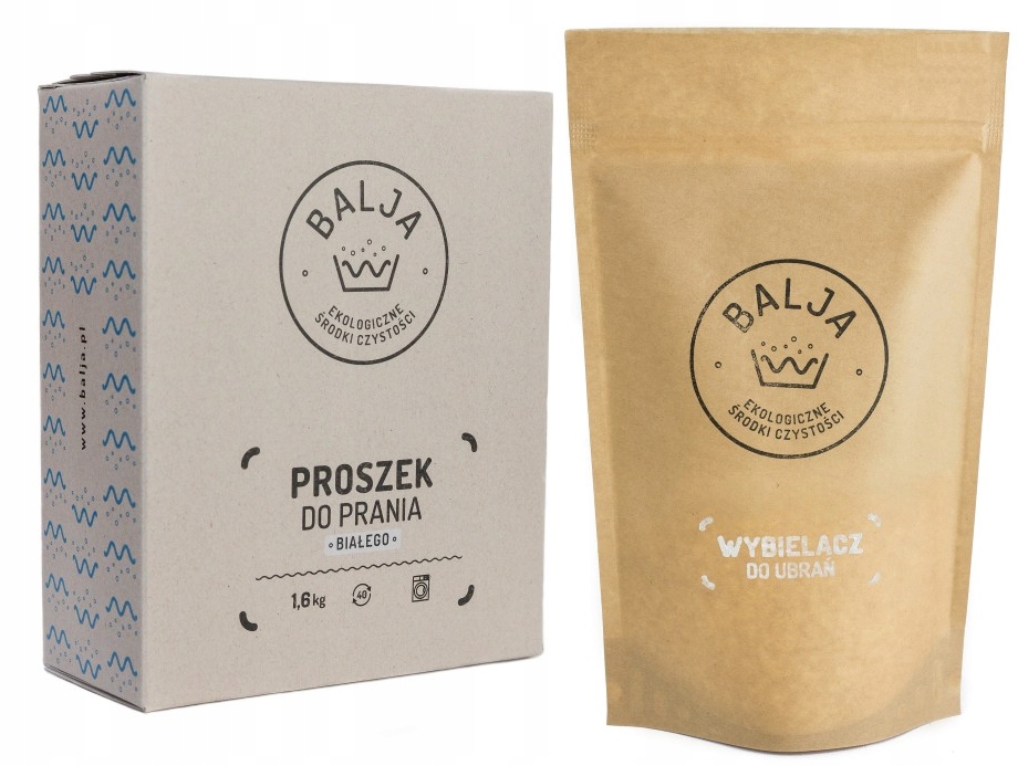 Prací prášok - BALJA Biely prací prášok + EKO bielidlo