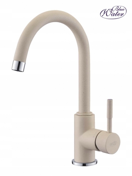 Kuchynská batéria - Béžová kuchynská batéria Terra High Spout Sink