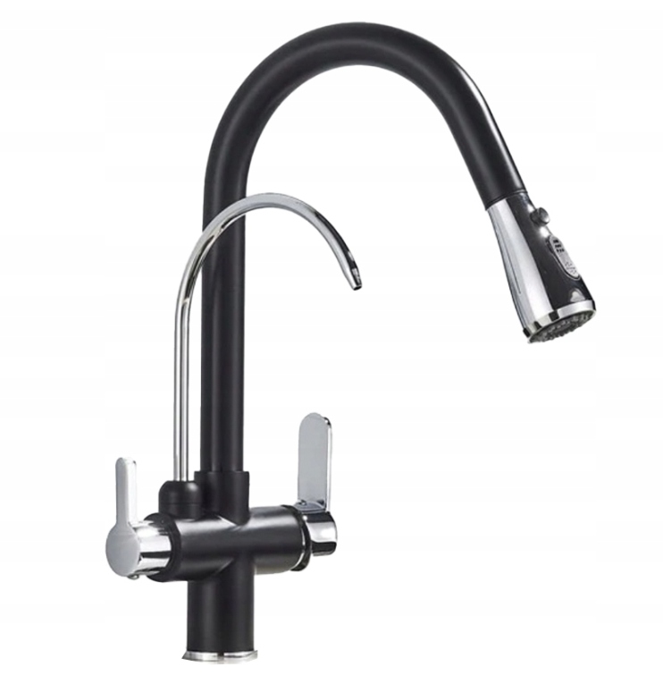 Kuchynská batéria - Kuchynský faucet filter Pull -out Chrome Chrome