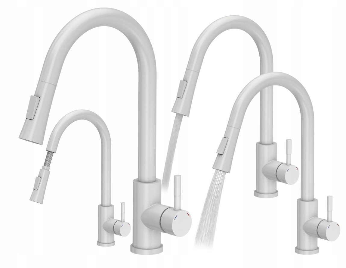 Kuchynská batéria - Kuchynský faucet Julia White Stretch Stron.