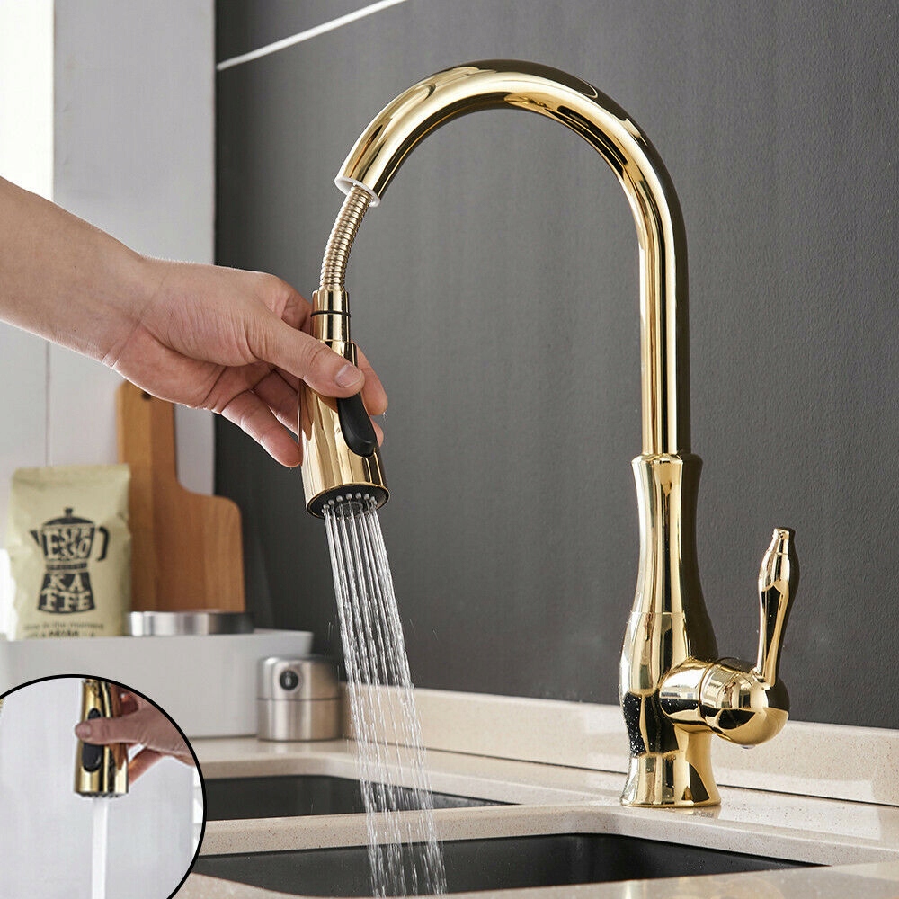Kuchynská batéria - Kuchynský faucet retro kohútik vytiahnite -out