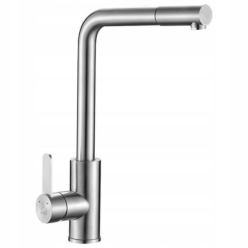 Kuchynská batéria - Kuchynská batéria Laveo Bab 269D Inox vytiahla