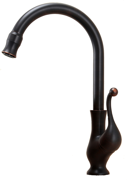 Kuchynská batéria - Retro kuchyňa Faucet High Black Royal Sink