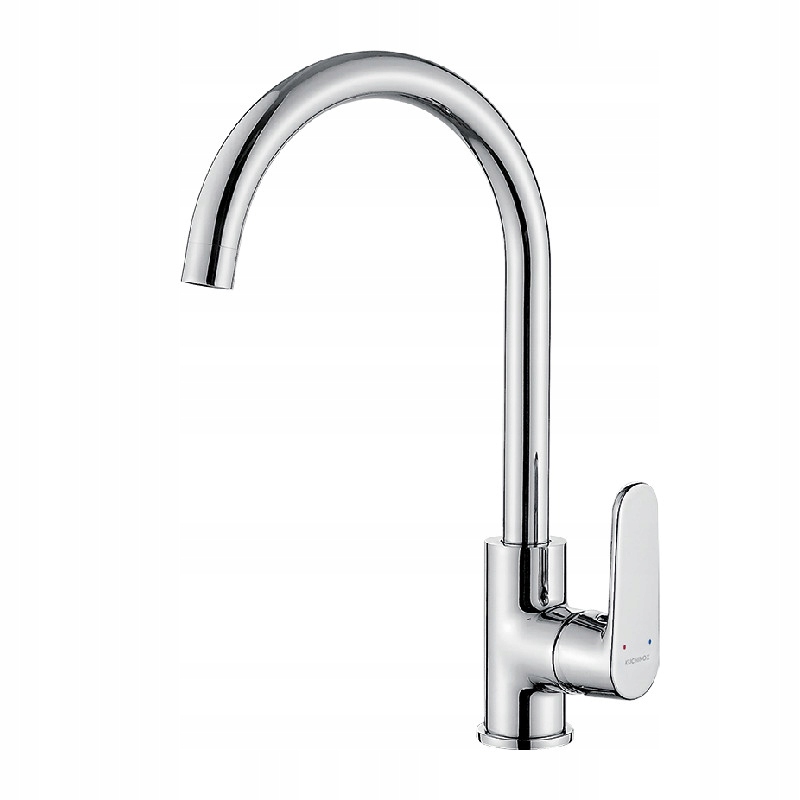 Kuchynská batéria - Kuchynský faucet vysoký pohyblivý chrómový kohútik