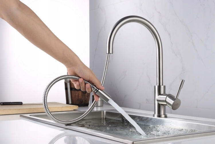 Kuchynská batéria - Kuchynská batéria s napínajúcou oceľou Inox