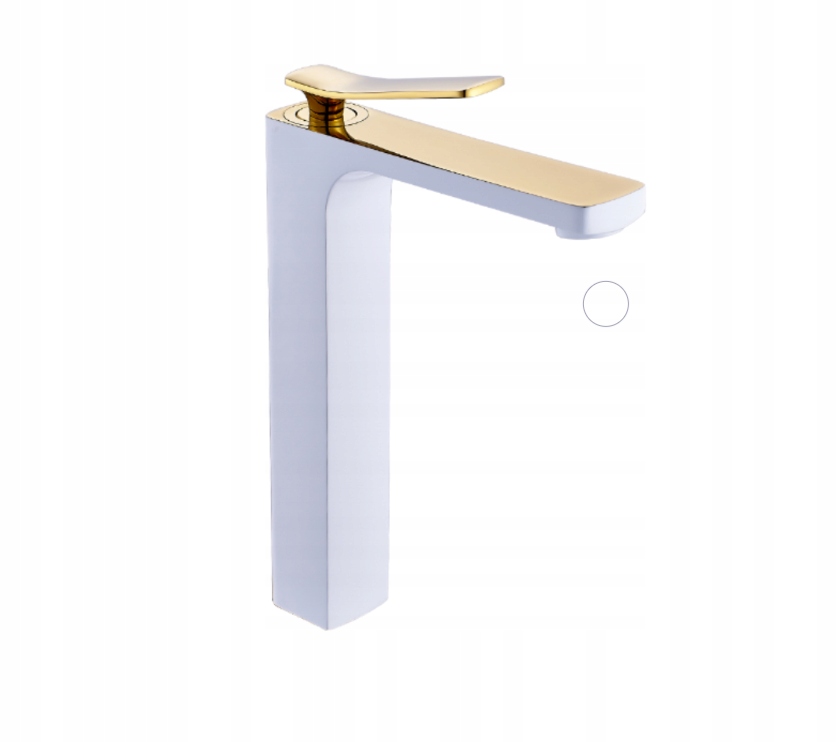 Kúpeľňa kúpeľňa faucet biela/zlatá mosadz