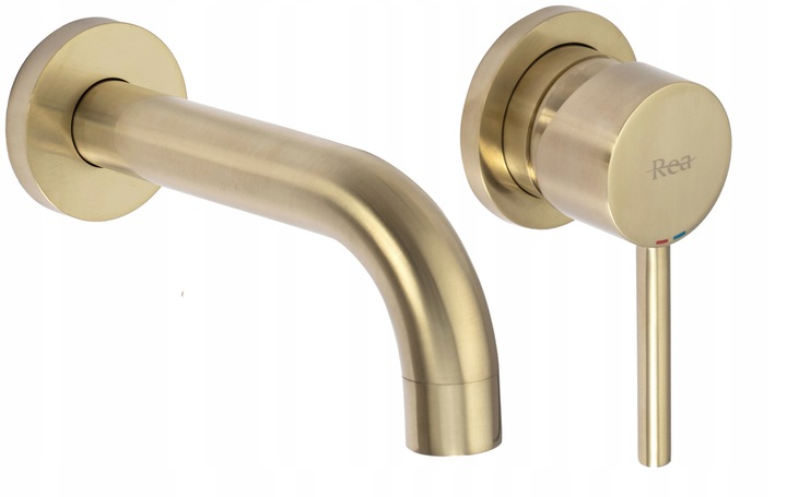 Flush -Mountovaný faucet Lungo Gold Brushed Matt