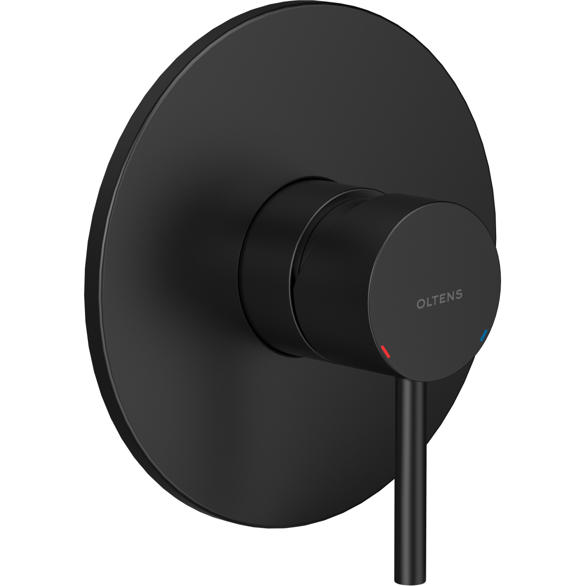 Black Mat Oltens Flush -Mounted Mate
