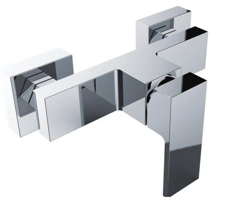 Cubik Royal Chrome -tvare na stenu sprchovú batériu