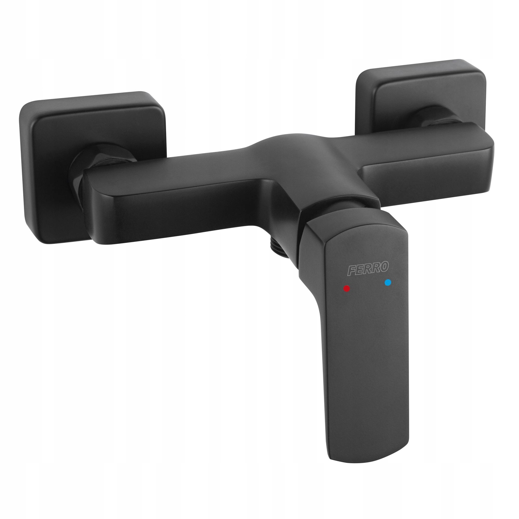 Black Ferro Vitto Wall Shower Batéria