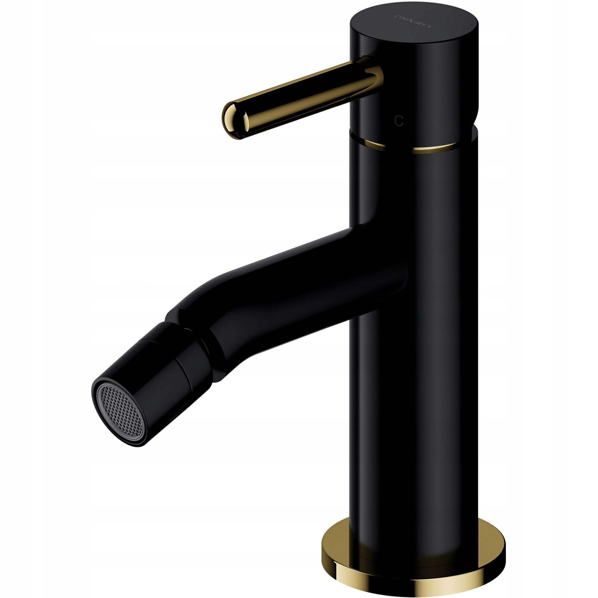 Omnires na čiernu a zlatú bidet