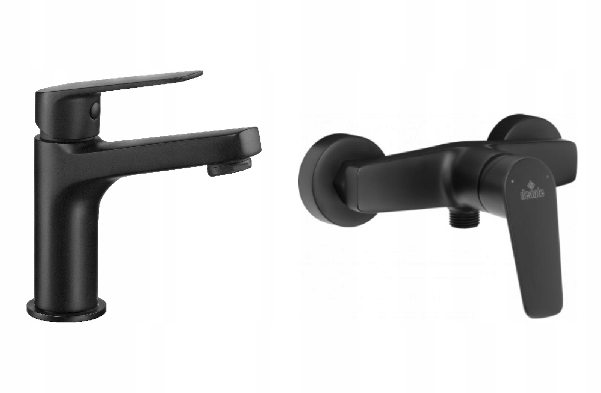 Black Black Deante Shower Faucet batéria