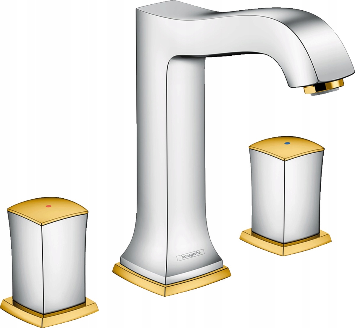 3 -Lgged Golden -wing Faucet, Hansgrohe Golden Chrome