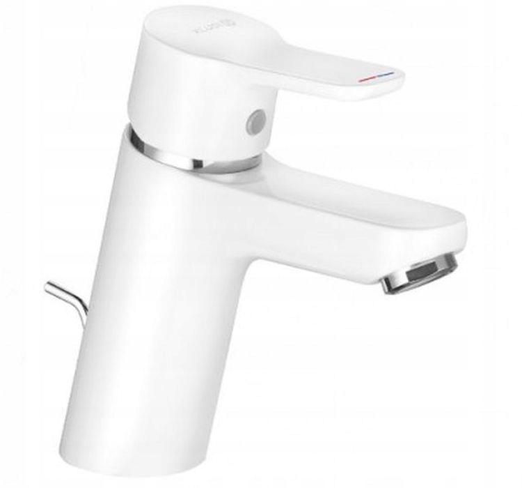 Biela batéria Washbasin/Chrome Kludi Pure Easy