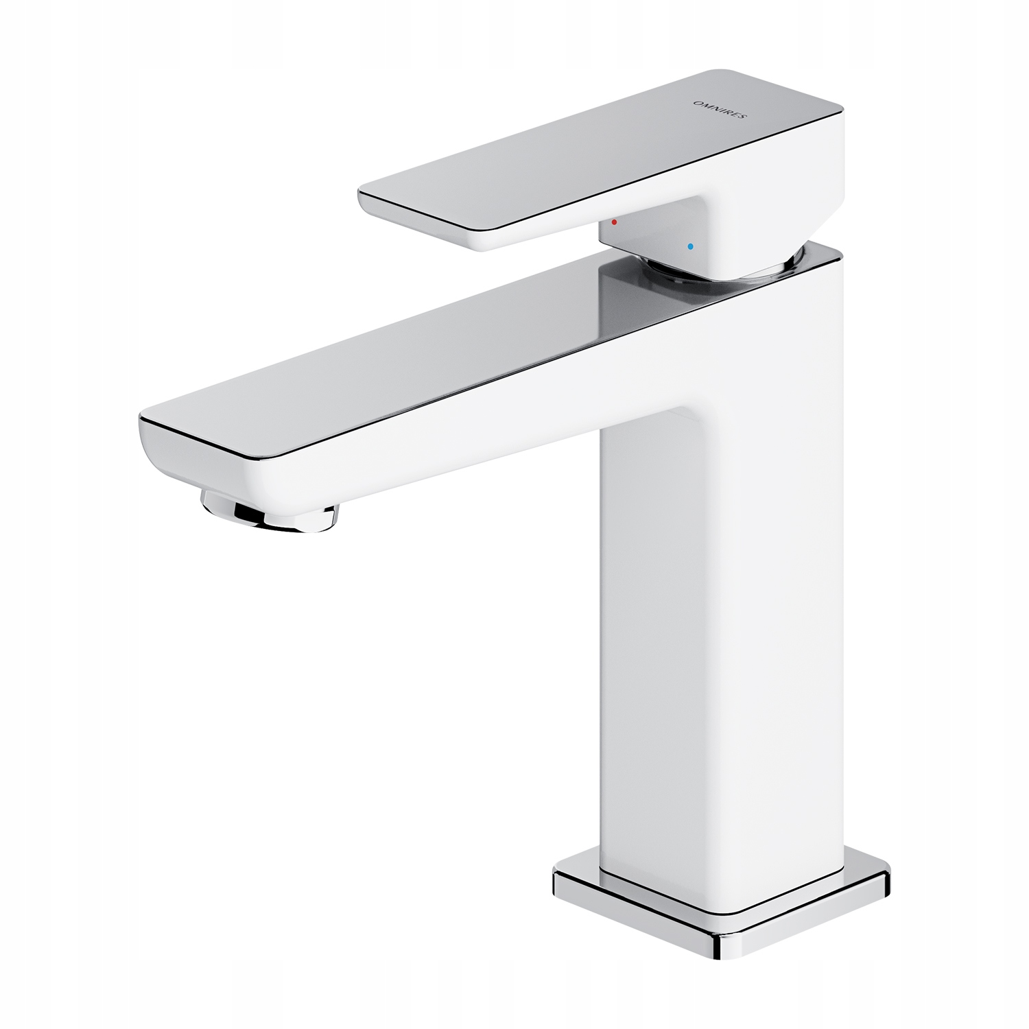 Biely chróm Parma Square Basin faucet