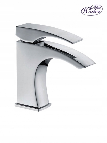 Štvorcová kotlo faucet modrá voda liwia