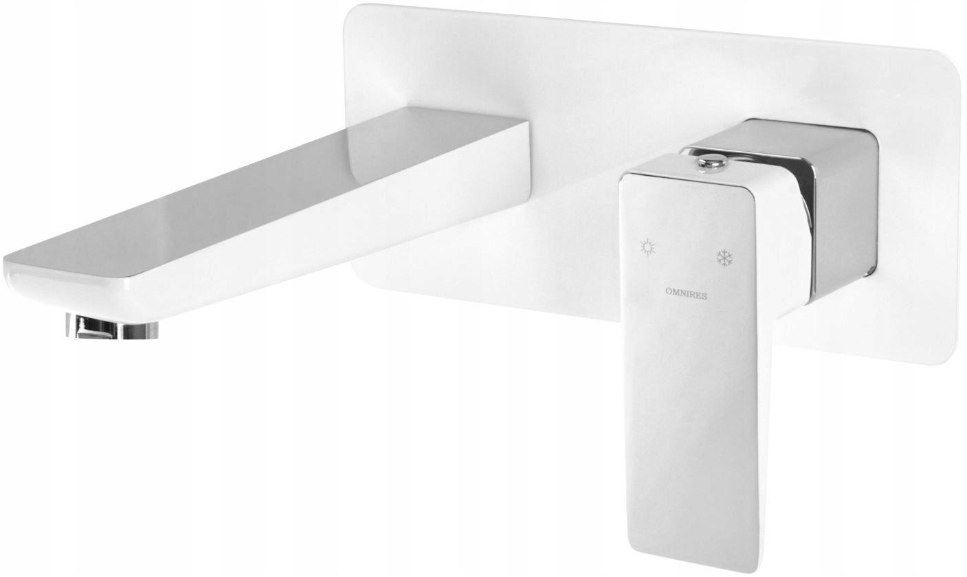 Biała Omnires Parma Flush -Mounted Washbasin faucet