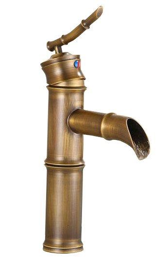 Retro washbasin faucet vysoké staré kráľovské zlato