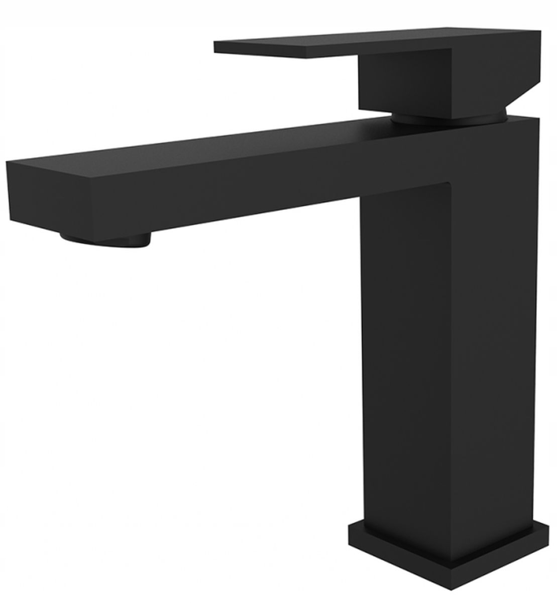 Lešené faucet stojace nízko čierne rohož besco