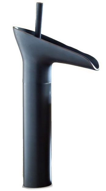 Lešené faucet stojace vysoké retro čierne