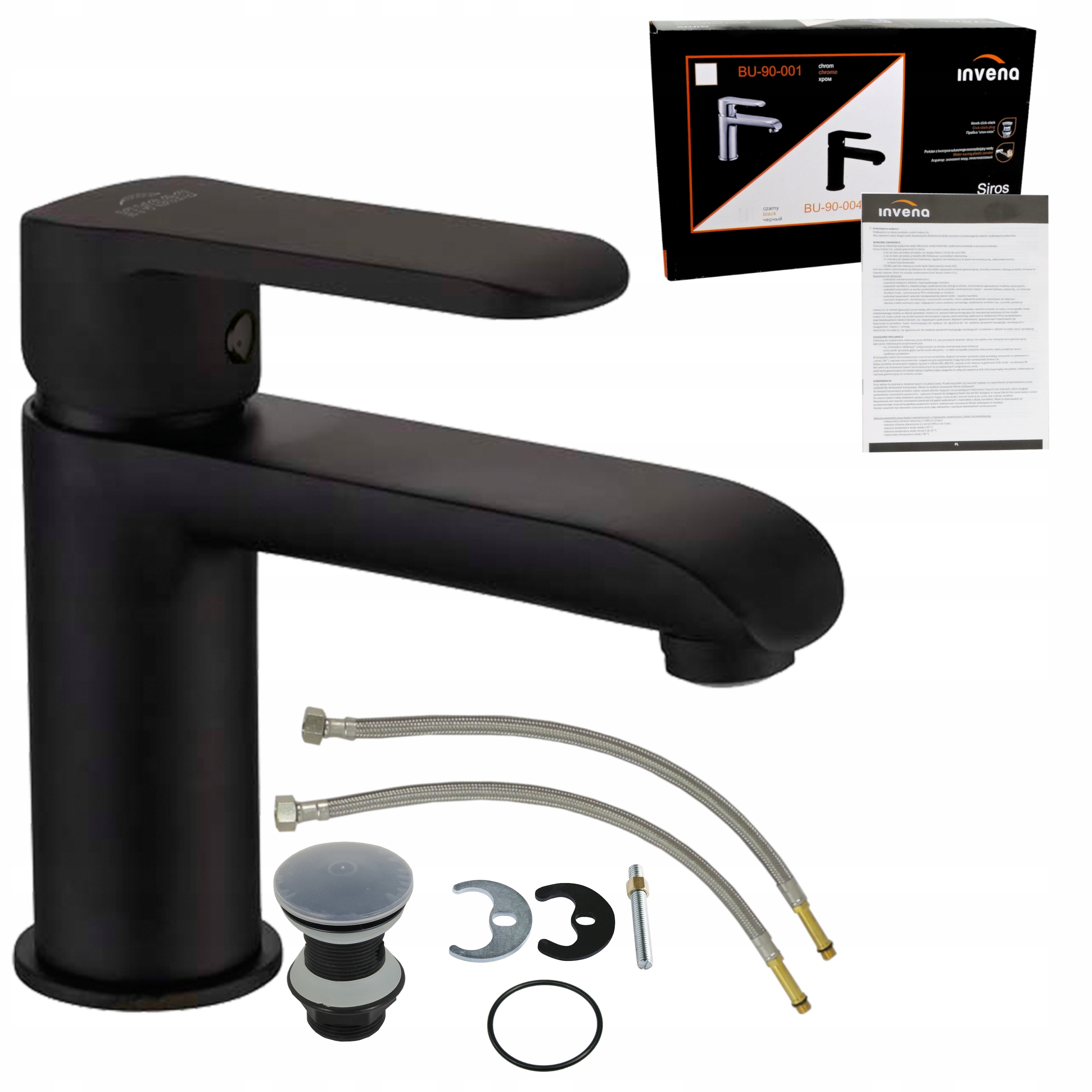 Čierna batéria Washbasin Bathbasin s dopravnou zápchou