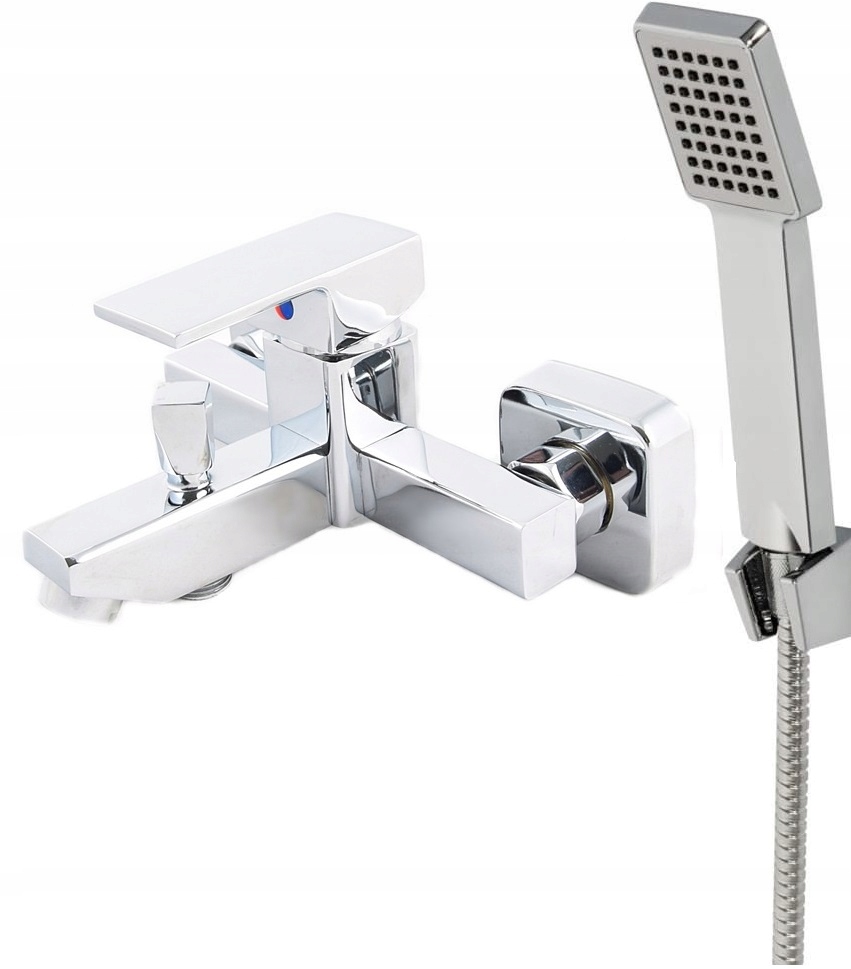 Batéria Caro Chrome Tub, Wall Royal Shower