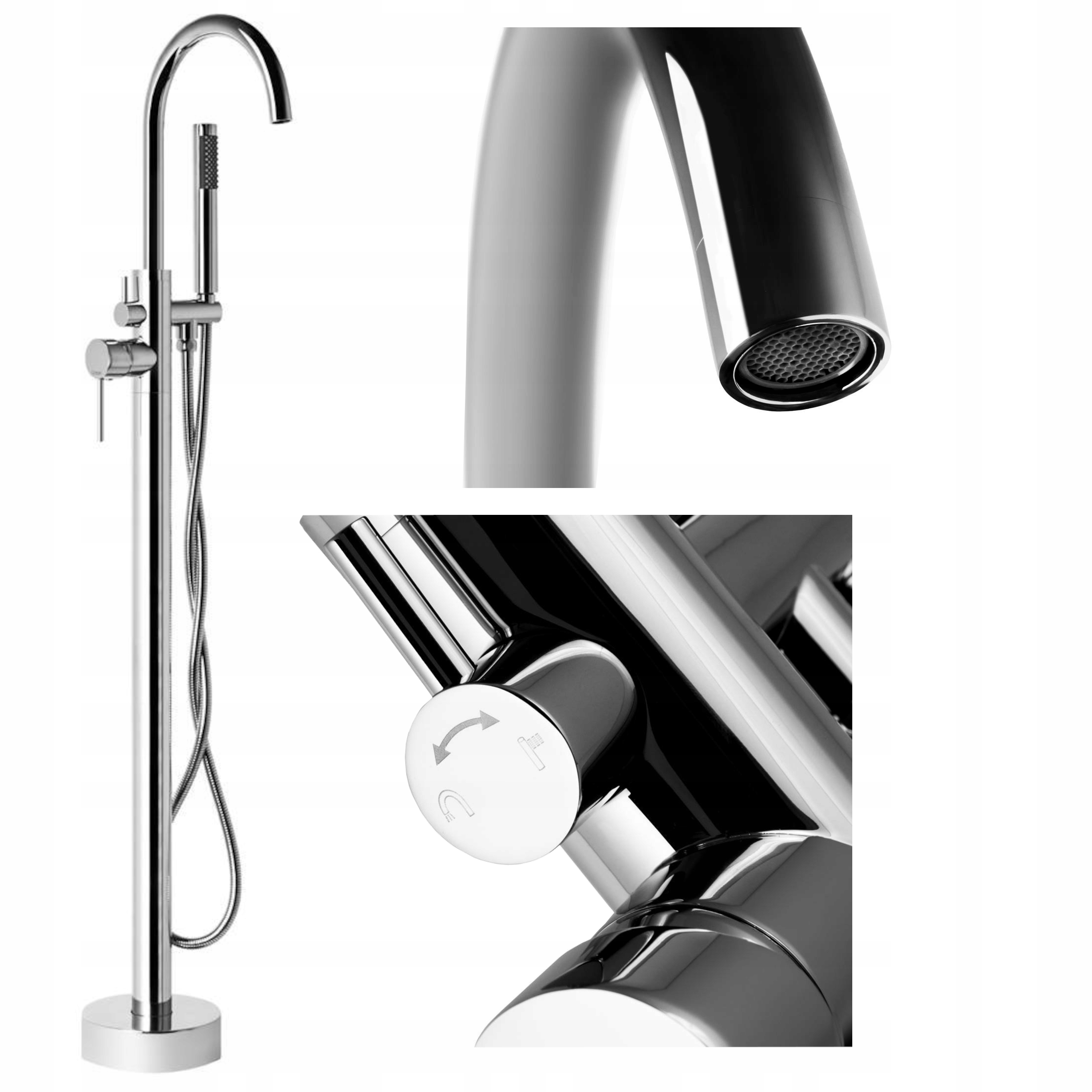 Voľne stojaca batéria, Lugo Floor Chrome