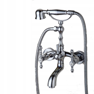 Vaňová batéria retro štýl prisadená SILVER CHROME