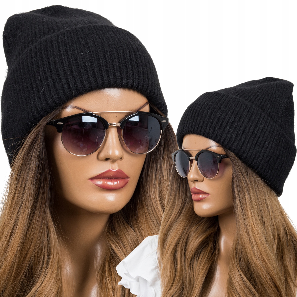 Beanie Dámska vlnená čiapka Elegantná prémia